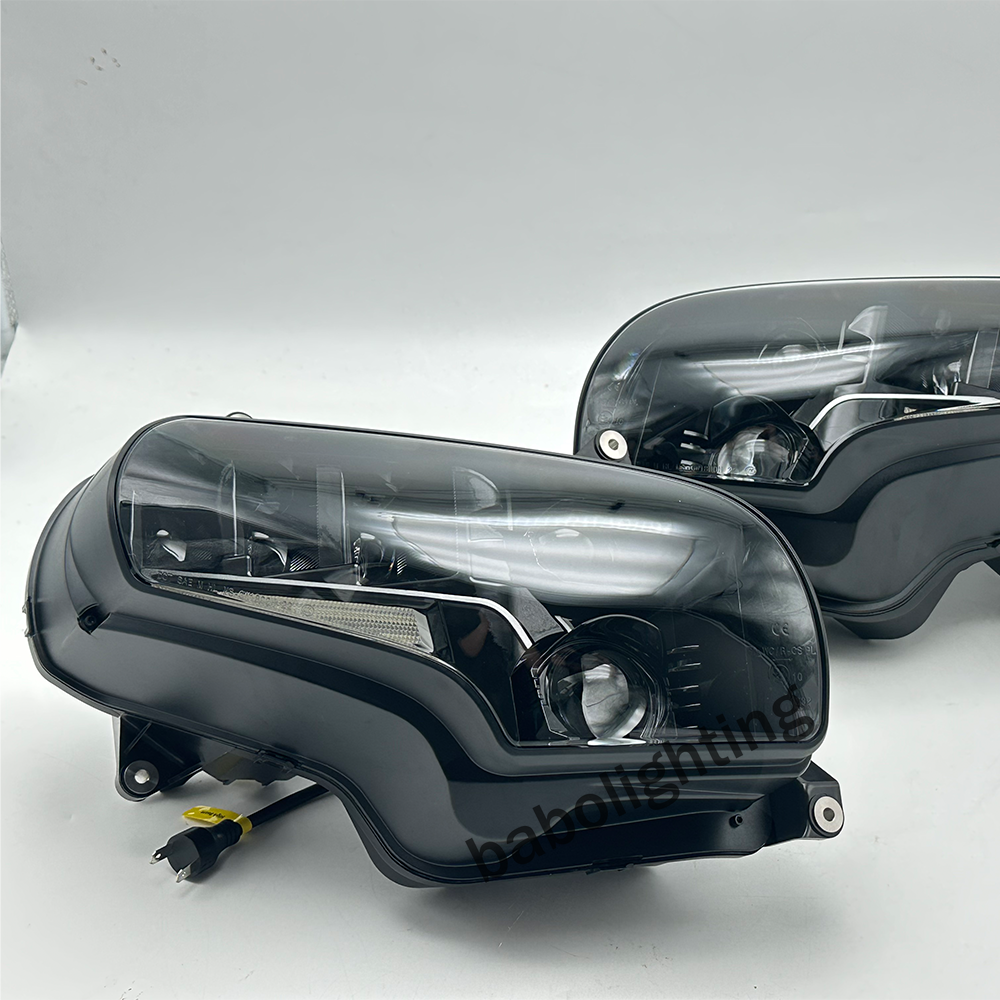 LED Adjustable Beam Headlight with Daytime Running Lights Hi/Lo Beam for Honda Gold Wing GL1800 2001-2017