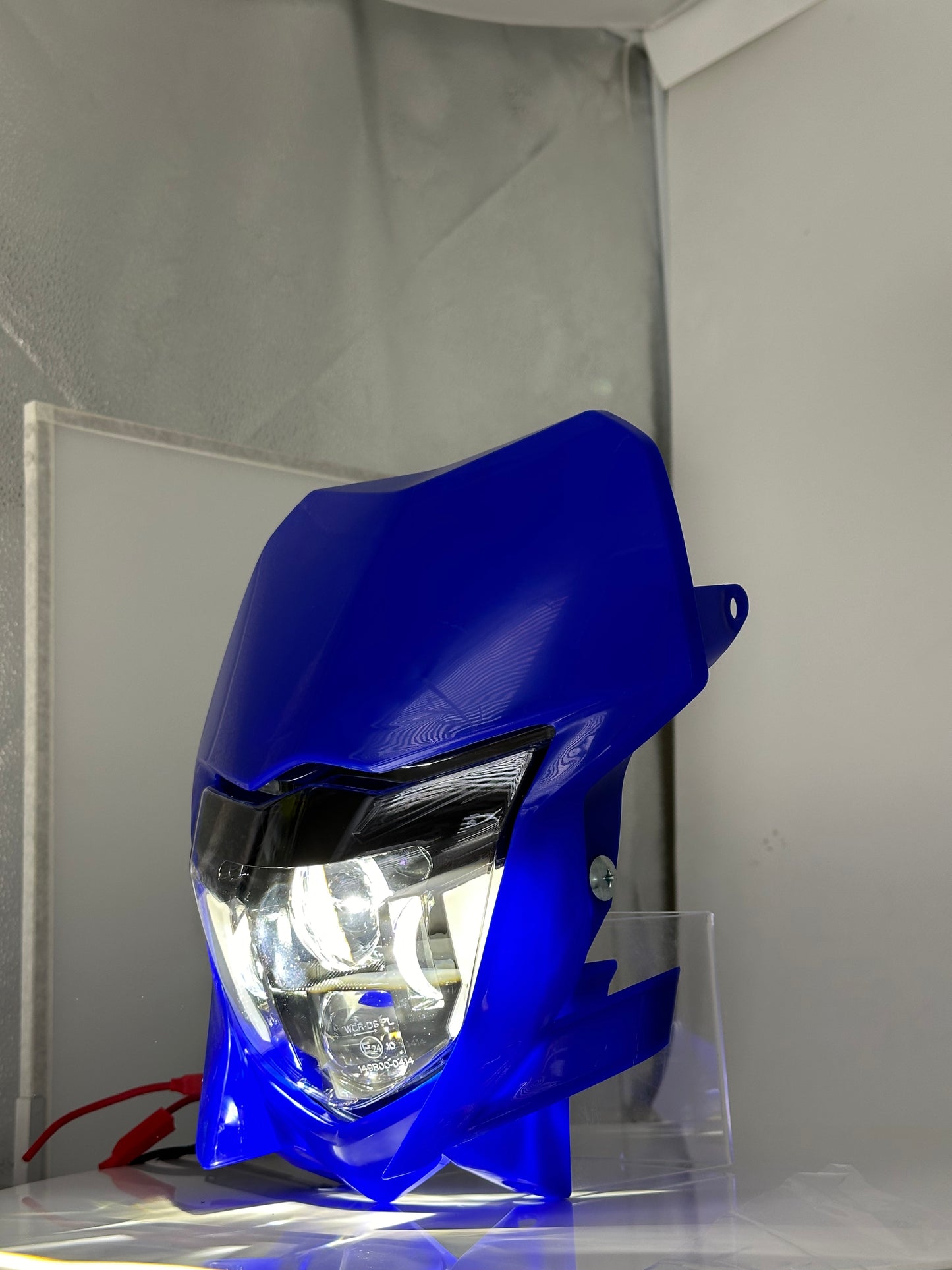 LED Headlight w/ Blue Fairing for Yamaha Enduro Supermoto WR250F WR450F 2020-Up