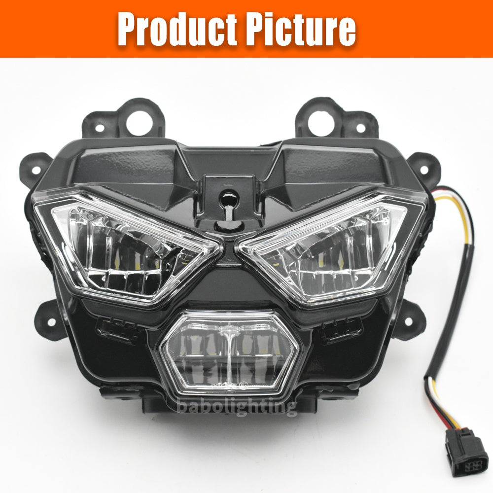 For Kawasaki Z 500 Z500 / Z500 ABS SE ER500 2024+ LED Headlight Assembly Hi-Low Beam Daytime Running Light