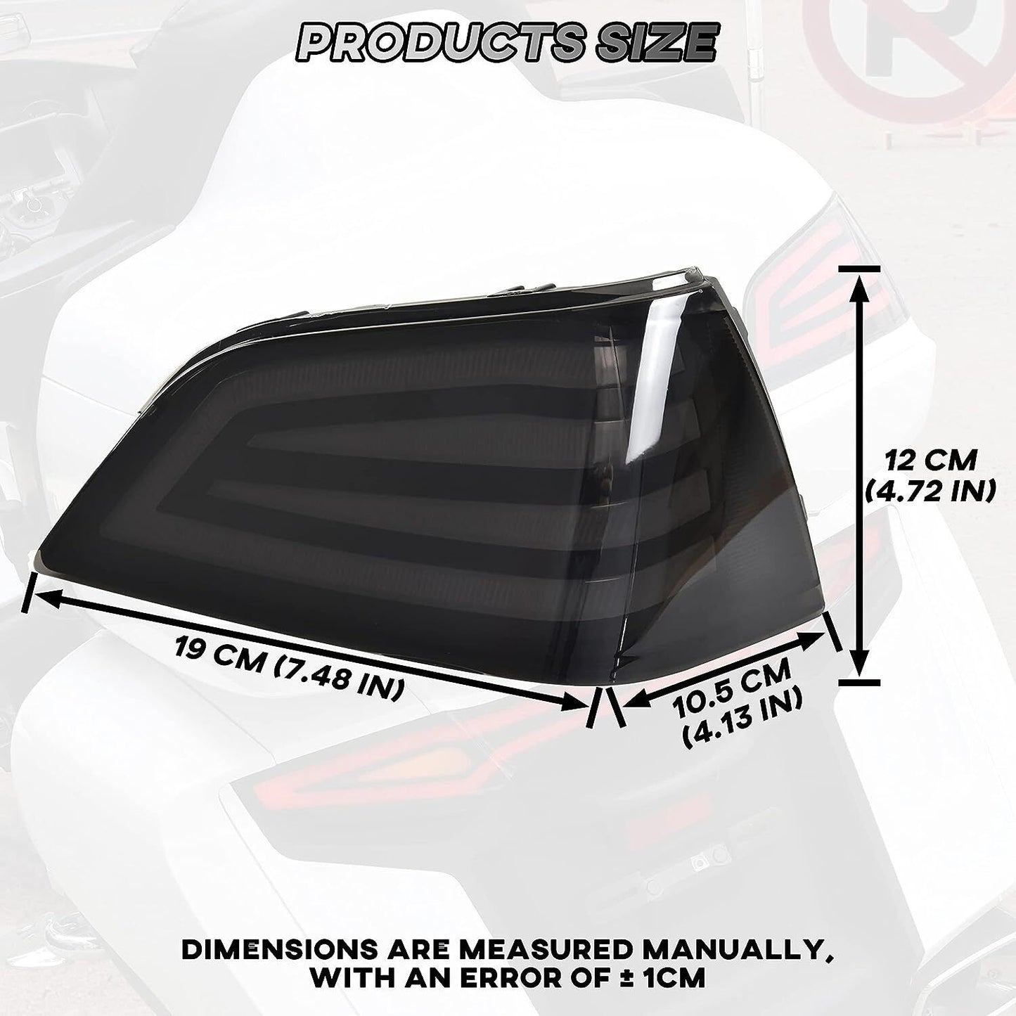 LED Tail Lights Rear Saddlebag Accent Lamps for Honda Gold Wing GL1800 2001-2017