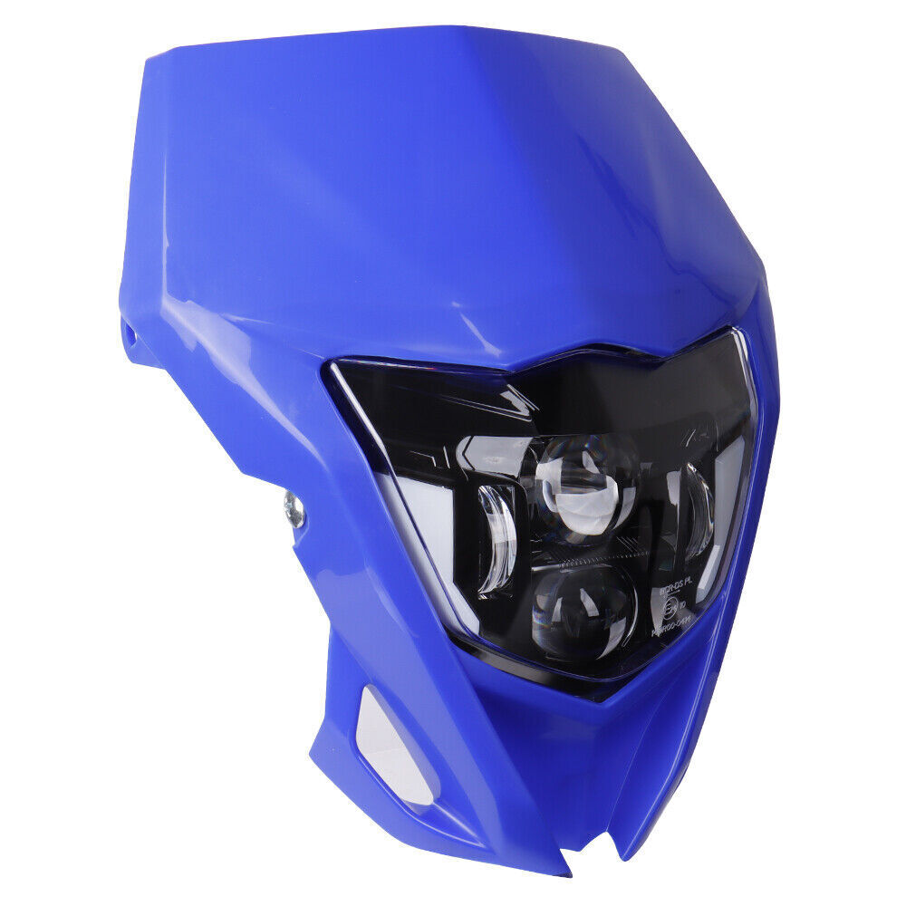 E24 LED Headlight DRL Blue Fairing For Yamaha WR250F WR450F TTR 250 400 426 450