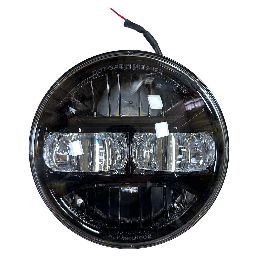 5 3/4'' 5.75 inch LED Headlights Round 4pcs Hi/Lo Beam with DRL for Peterbilt 349 359 fit for Impala 59-76 fit for Dodge