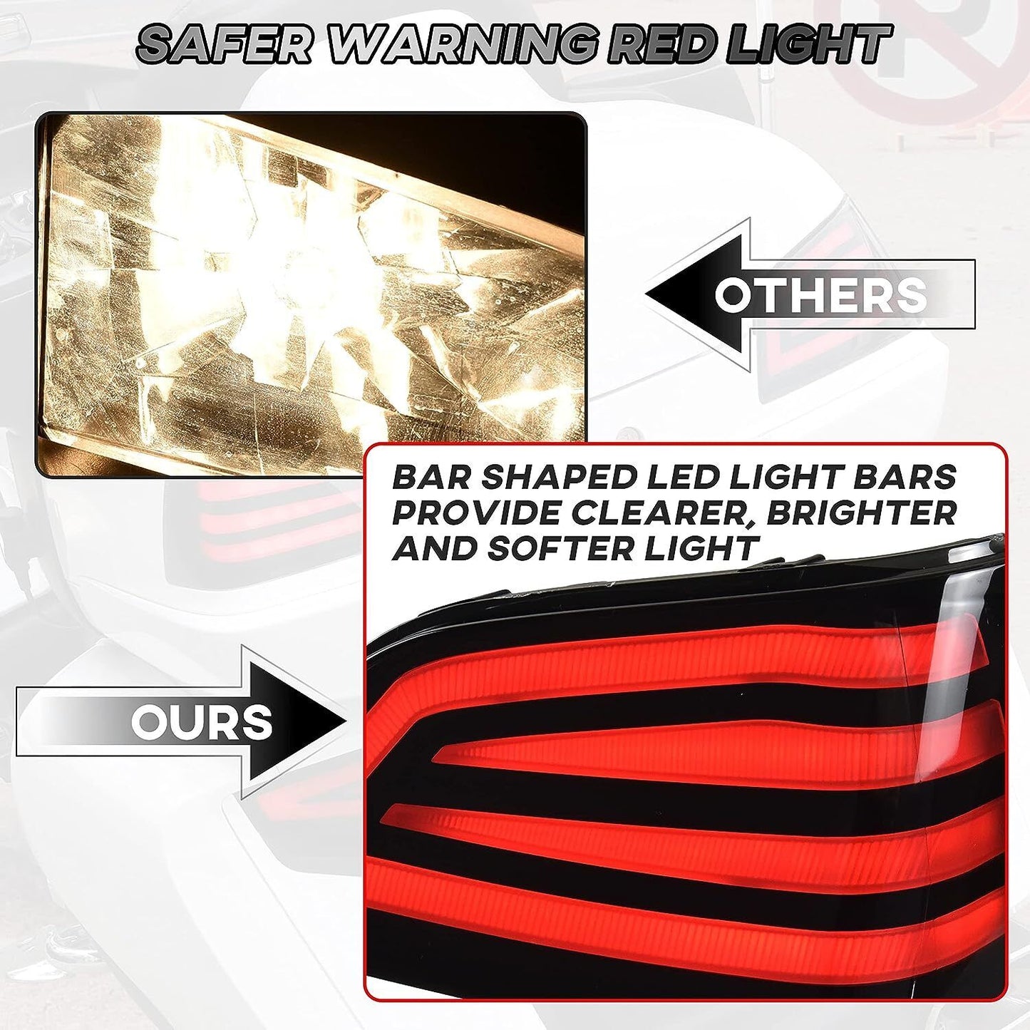 LED Tail Lights Rear Saddlebag Accent Lamps for Honda Gold Wing GL1800 2001-2017