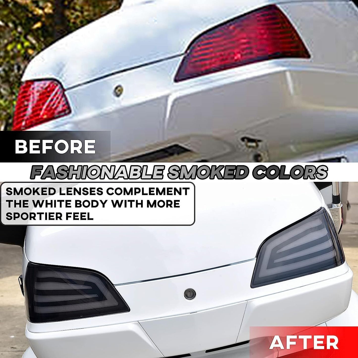 LED Tail Lights Rear Saddlebag Accent Lamps for Honda Gold Wing GL1800 2001-2017