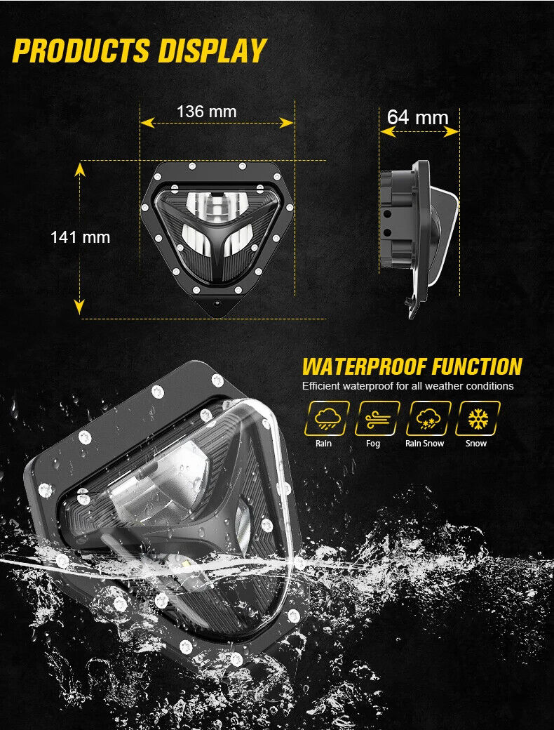 LED Headlight for Sherco SE R SER SE F SEF 50 125 250 300 450 500 Enduro Plug and Play