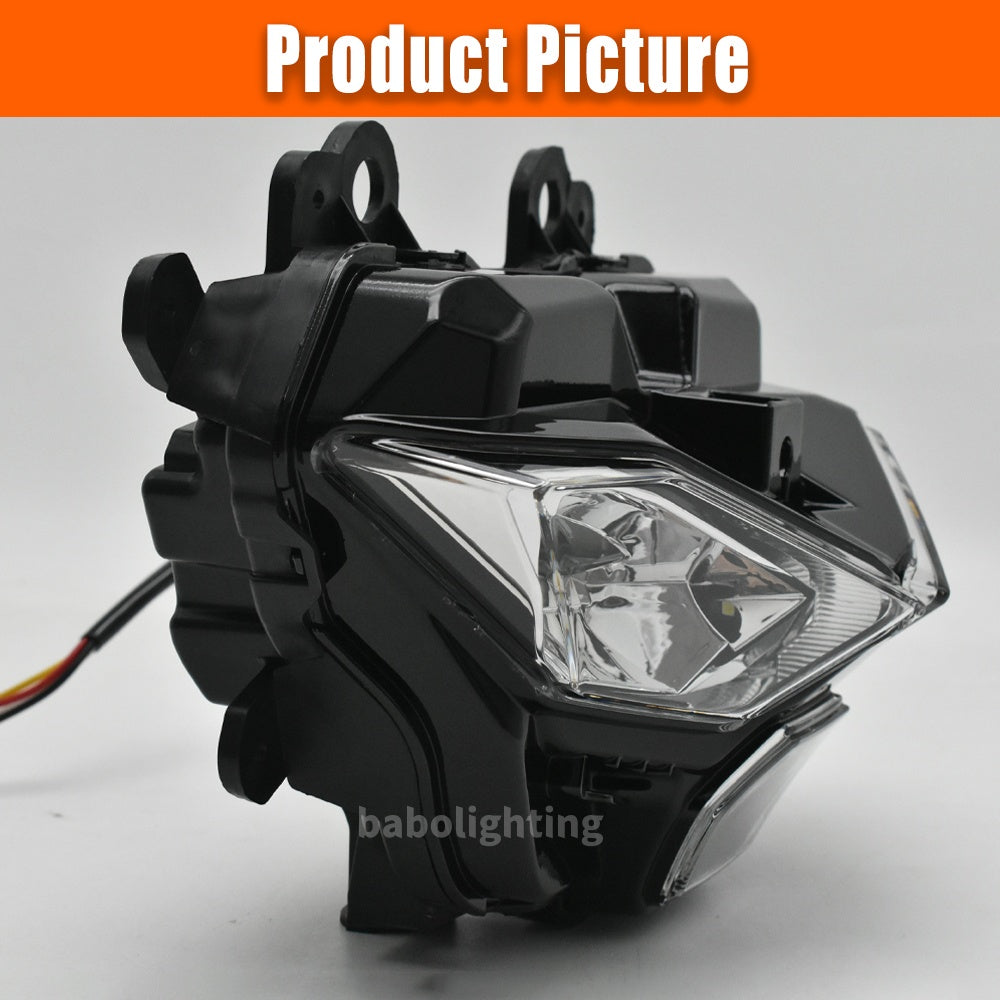 For Kawasaki Z 500 Z500 / Z500 ABS SE ER500 2024+ LED Headlight Assembly Hi-Low Beam Daytime Running Light