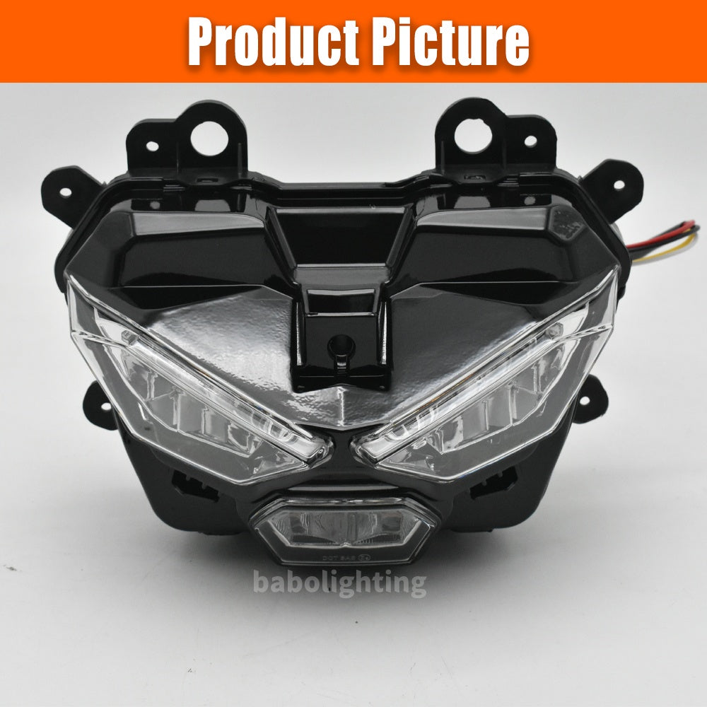 For Kawasaki Z 500 Z500 / Z500 ABS SE ER500 2024+ LED Headlight Assembly Hi-Low Beam Daytime Running Light