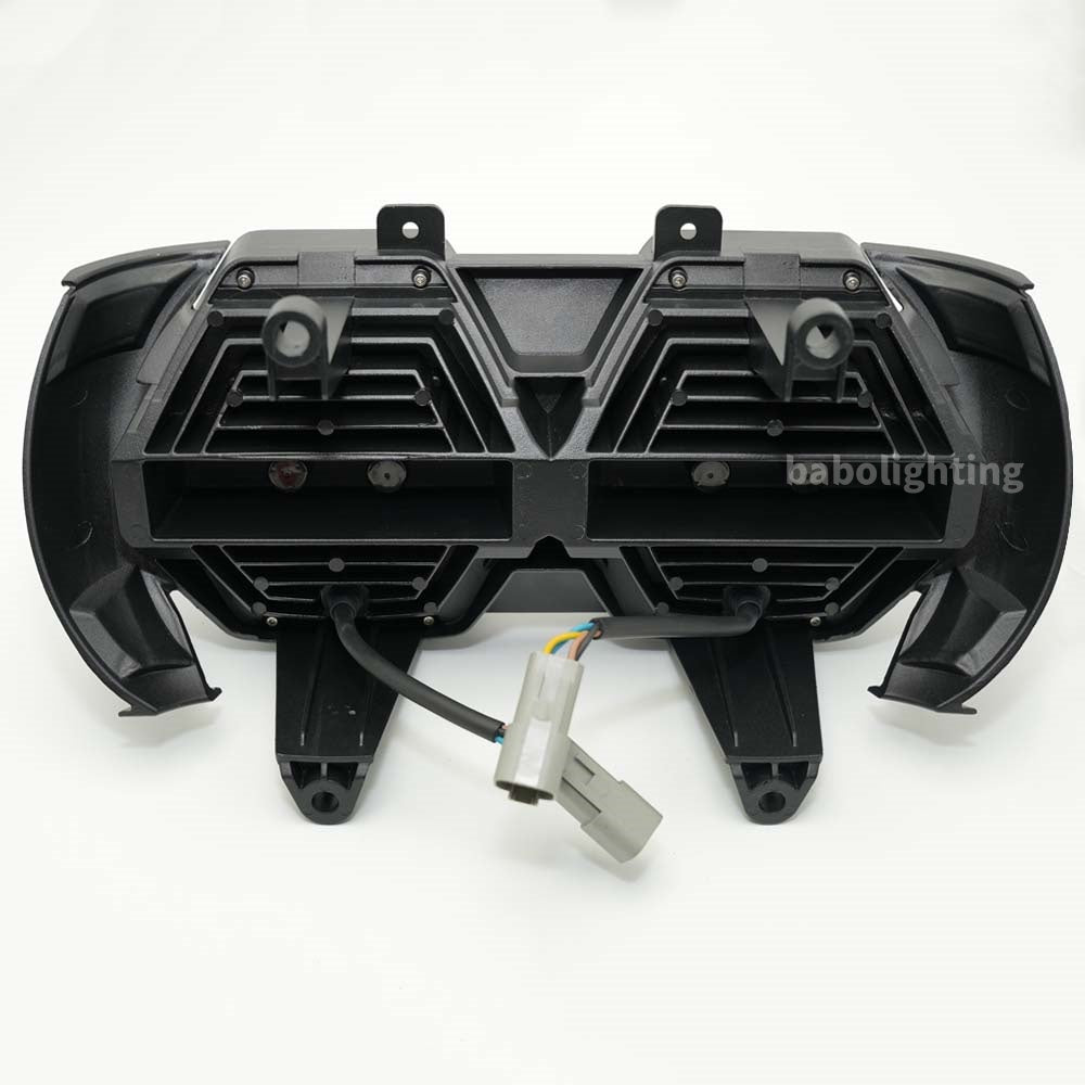 E24 240W Yellow&Clear Clens Honeycomb LED Headlight for Harley Davidson Road Glide 2018 2019 2021 2023 2015-2023 High Low Beam Daytime Running Light