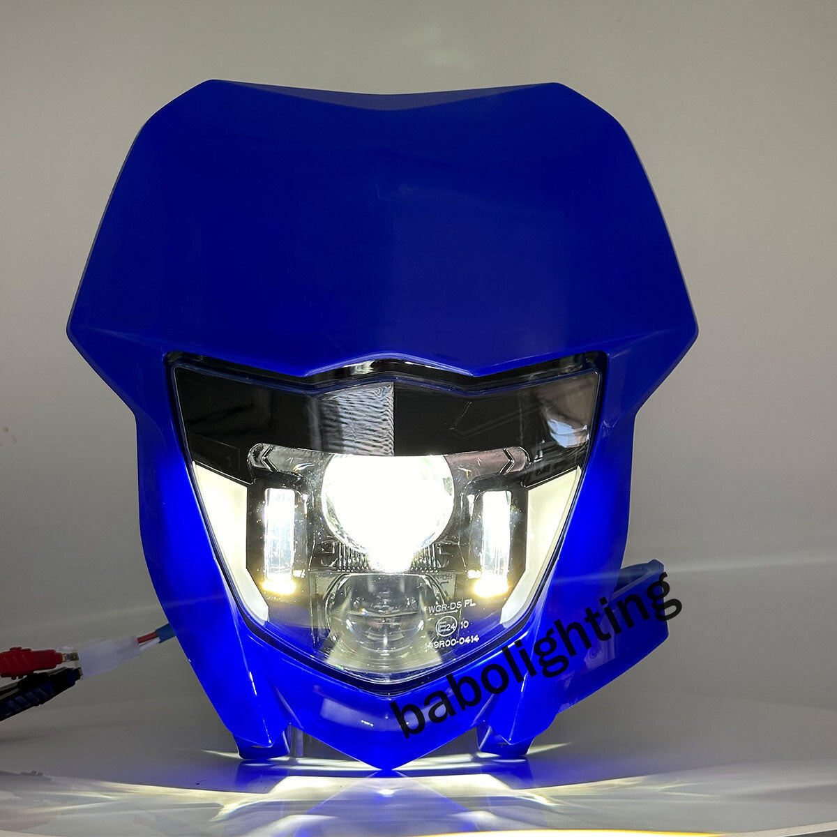 LED Headlight with DRL Hi/Low Beam w/ Blue Fairing for Yamaha WR 450 450F WR 250 250F 2002-2025