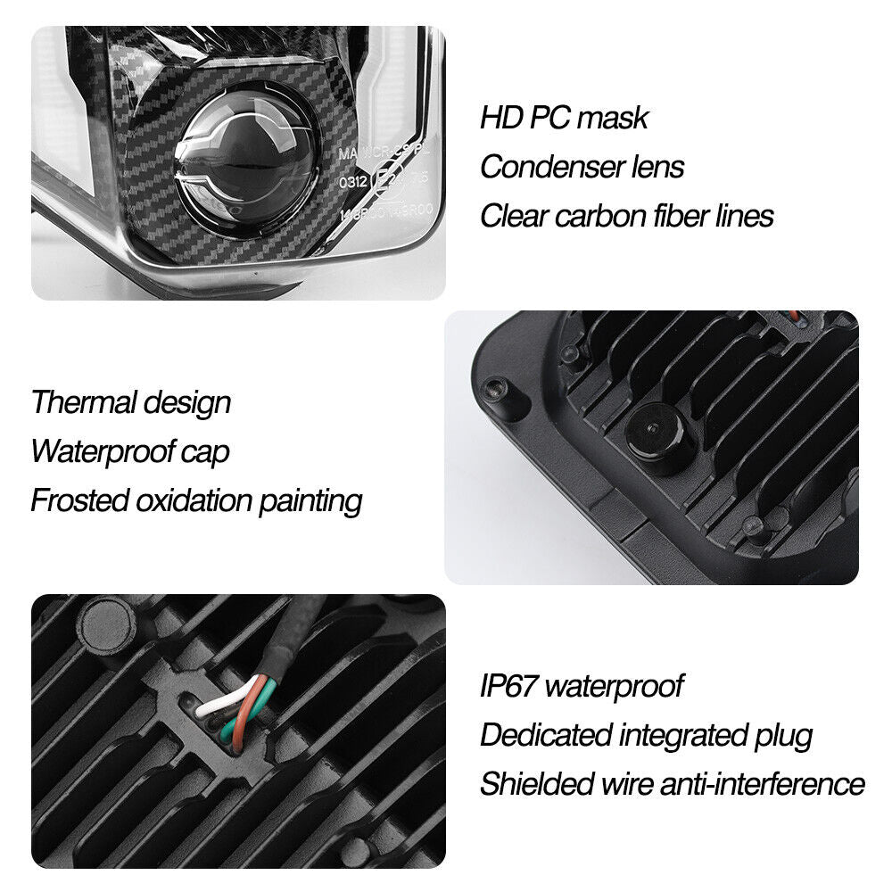 Scheinwerfer LED Kohlefaser für Husqvarna 701 Supermotor FE TE 250 350 450 501