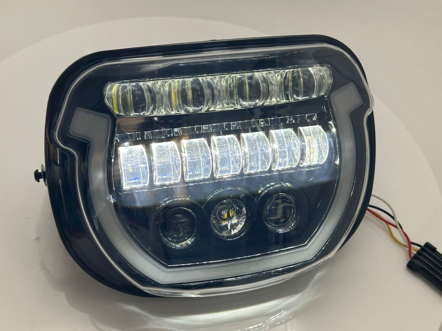 LED Headlight DRL Hi/Low For Street Glider 2024 FLHX CVO FLHXSE w/Blue Start up