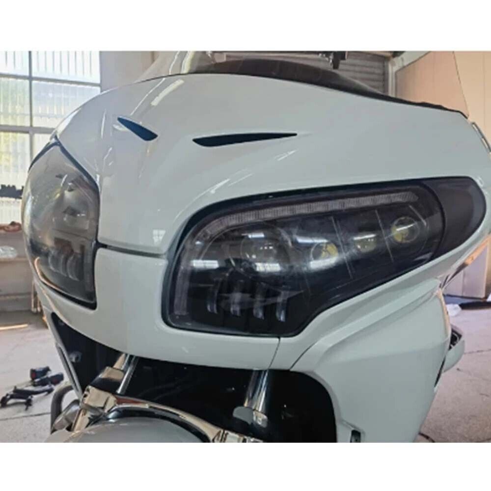 LED Headlights for Honda GL1800 Gold Wing 01-17 w/ Amber Sequential Turn Signal