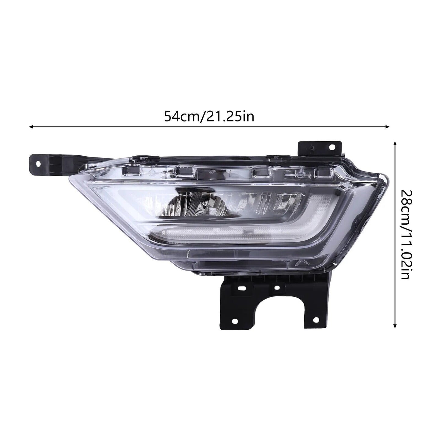 Pair Bumper LED Fog Lights DRL with Amber Turn Signal For 2021 2022 2023 Ford F150 F-150