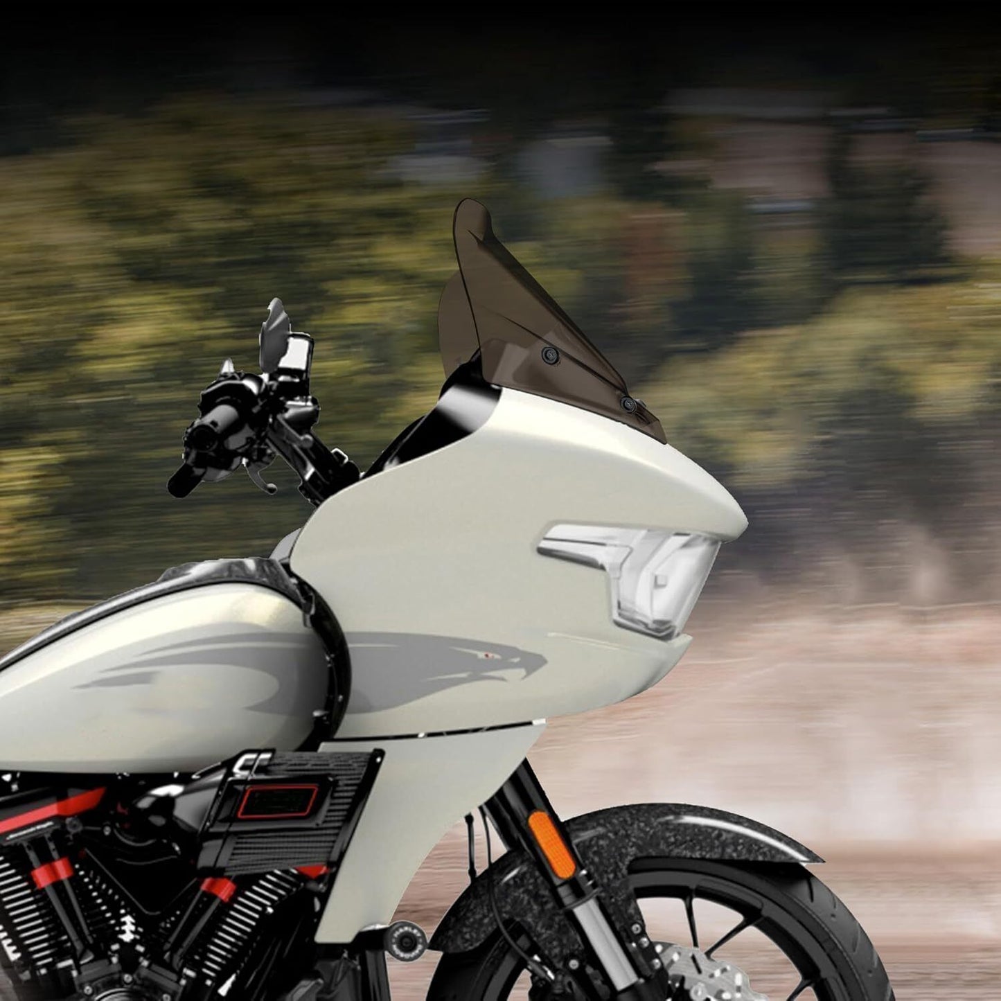 10" Windshield Windscreen For Harley Road Glide CVO FLTRXSE FLTRX FLTRXSTSE 2024