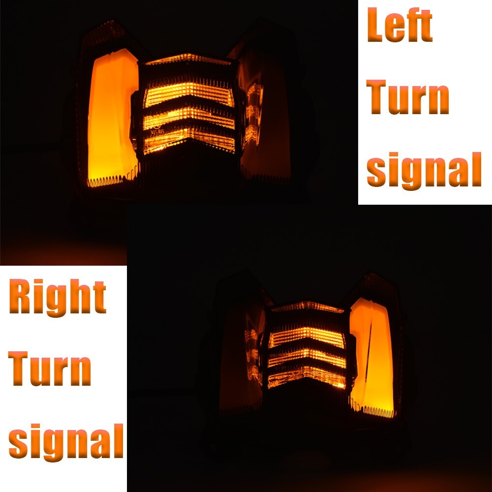 E-Mark LED Tail Light w/Turn Signal For Yamaha MT-09 MT09 FZ-09 FZ09 V 2018-2019