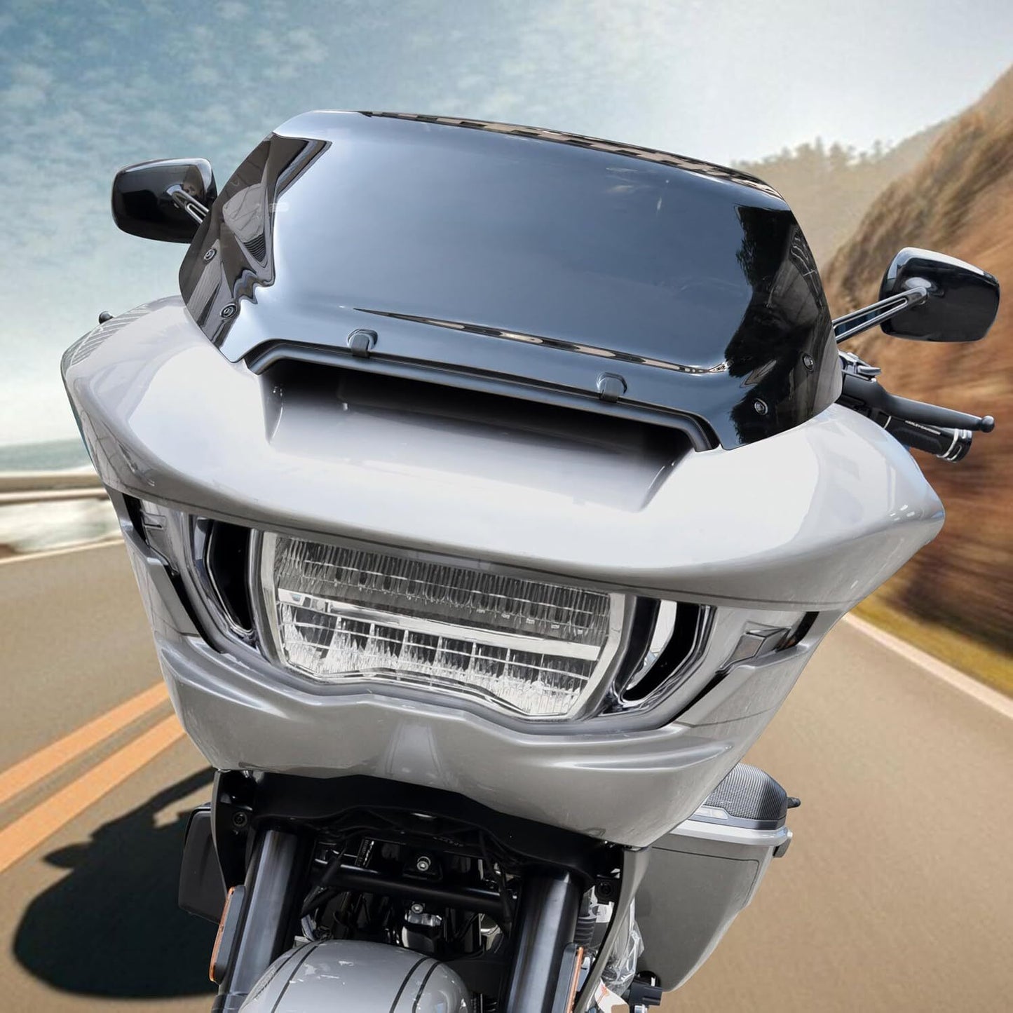 10" Windshield Windscreen For Harley Road Glide CVO FLTRXSE FLTRX FLTRXSTSE 2024