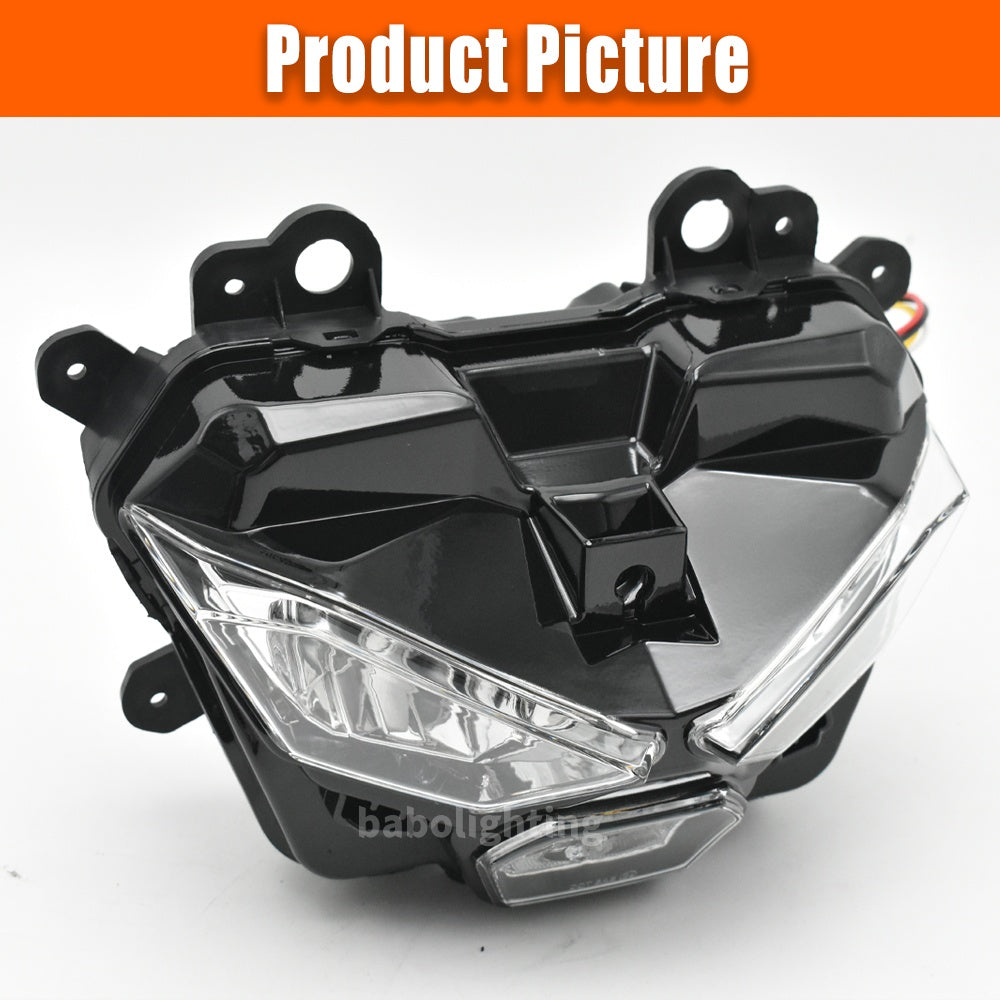 For Kawasaki Z 500 Z500 / Z500 ABS SE ER500 2024+ LED Headlight Assembly Hi-Low Beam Daytime Running Light