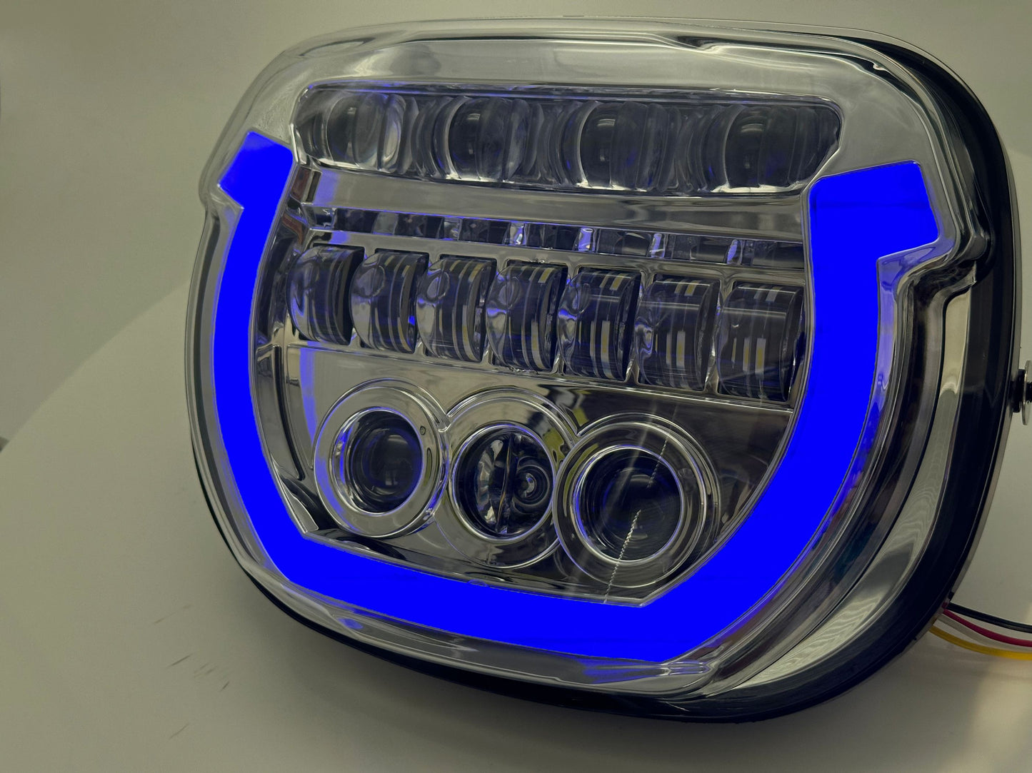 LED Headlight DRL Hi/Low For Street Glider 2024 FLHX CVO FLHXSE w/Blue Start up