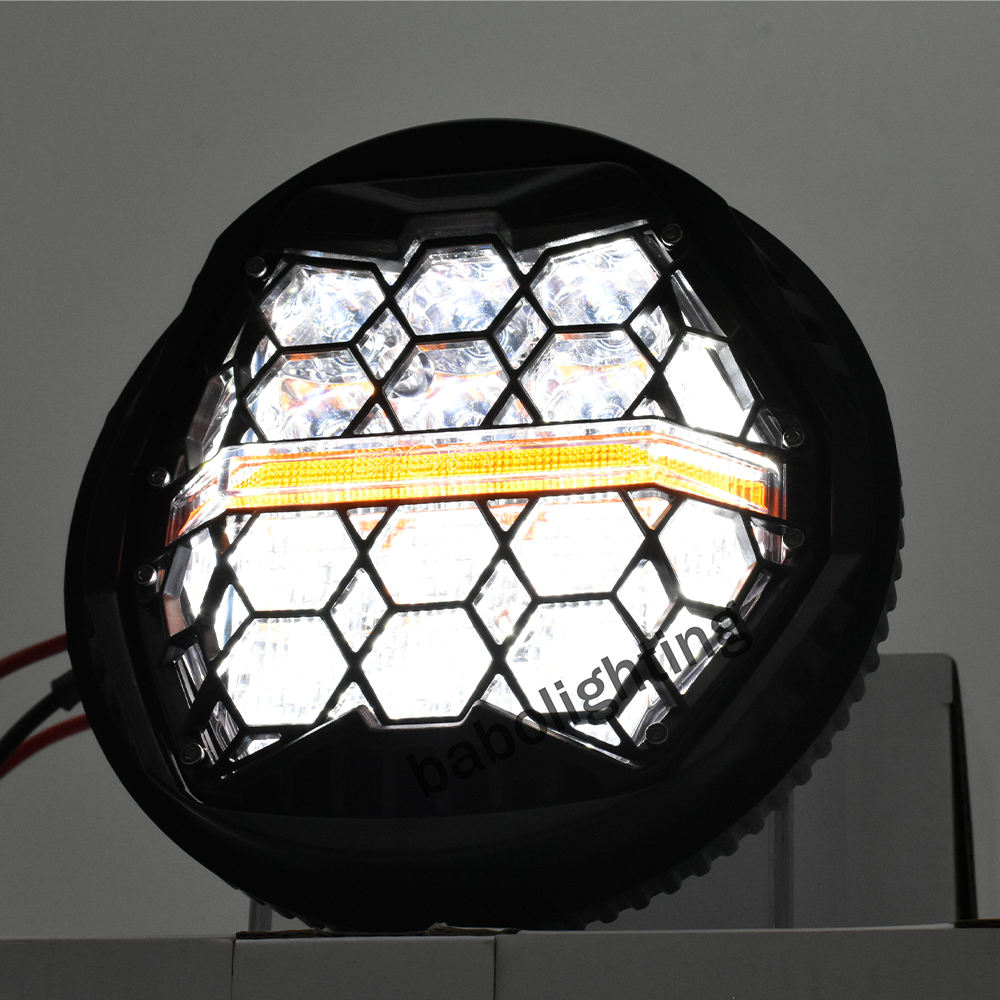 DOT E-mark Approved 5-3/4" LED Headlight 5.75 inch Headlight with Amber DRL High Low beam for Dyna Street Bob Super Wide Glide Low Rider Night Rod Train Softail Deuce Custom Sportster Iron 883 for simson s50/51