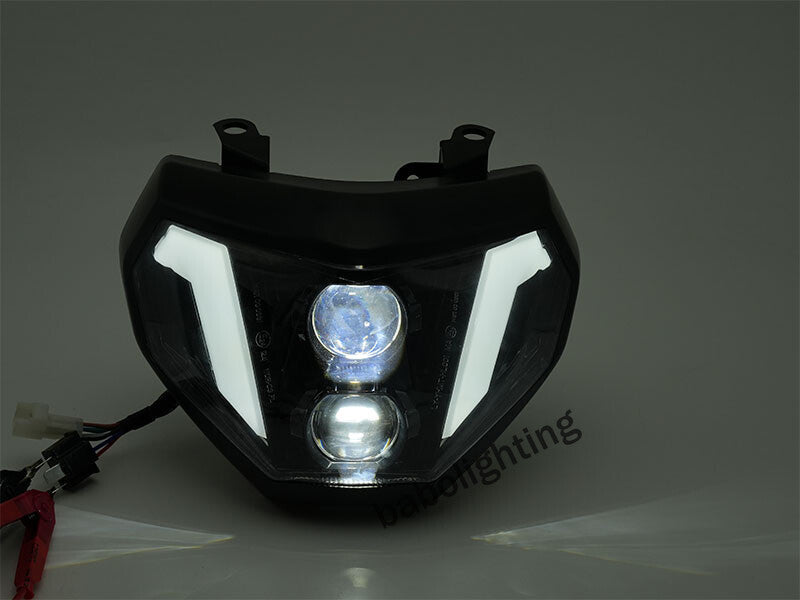 Für Yamaha MT09 MT-09 FZ09 2014 2015 2016 E24 LED Scheinwerfer mit Fern- und Abblendlicht Tagfahrlicht Plug&Play
