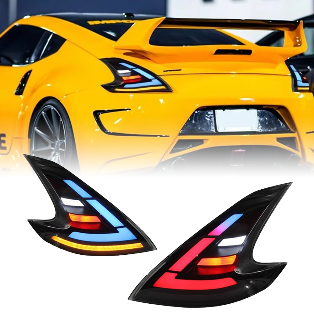 For Nissan 370z Z34 2013+UP Rear Lamp RGB LED Tail Lights Assembly Taillight