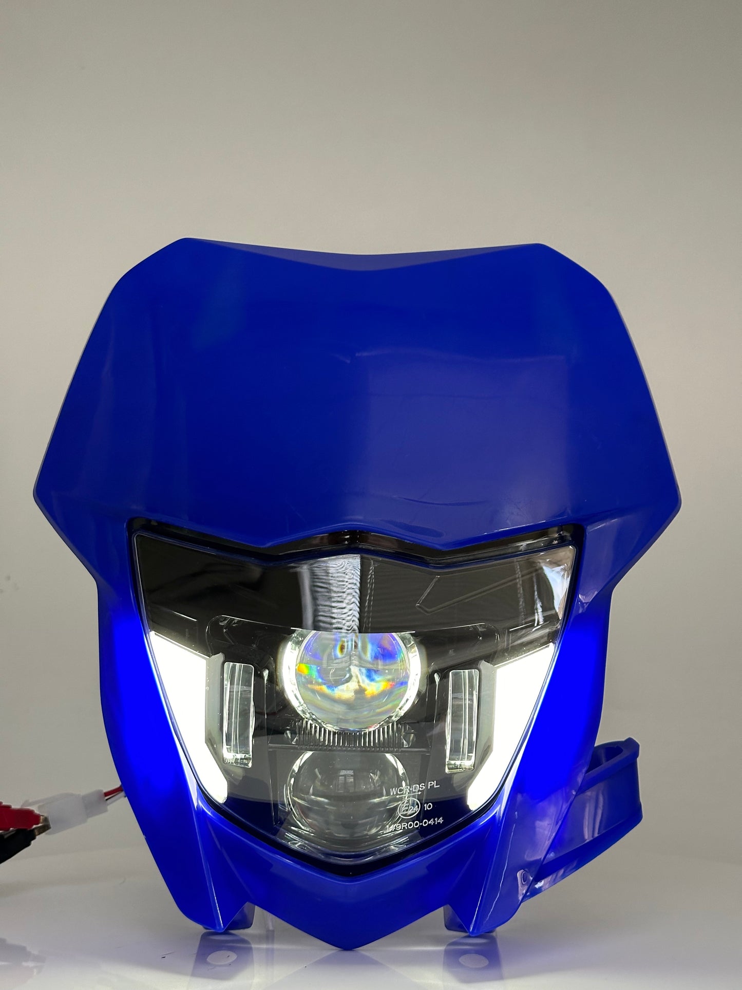 LED Headlight w/ Blue Fairing for Yamaha Enduro Supermoto WR250F WR450F 2020-Up