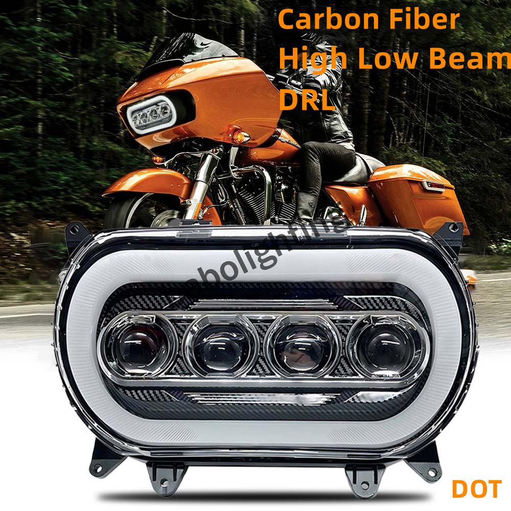 LED Headlight Projector Hi/Lo Beam DRL Headlamp For Road Glide 2015-2023