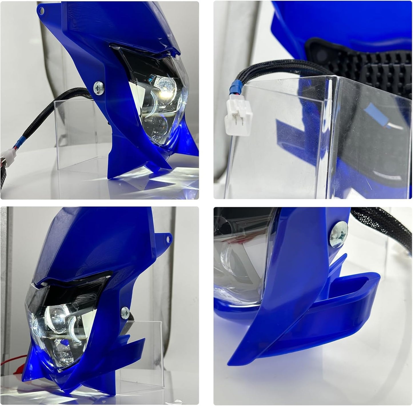 LED Headlight w/ Blue Fairing for Yamaha Enduro Supermoto WR250F WR450F 2020-Up