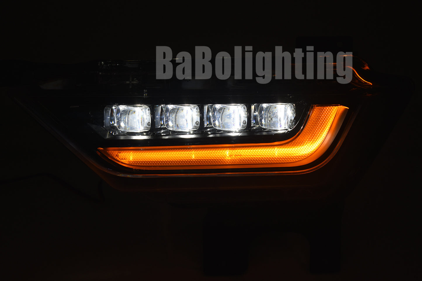 Quadruple LED Projector Fog Lights w/ Turn Signal DRL For 2021 2022 2023 Ford F150 F-150