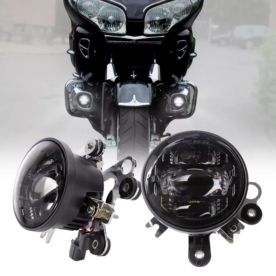 DOT Motorcycle LED Driving Lights Assembly Fog Light For Honda Goldwing GL1800