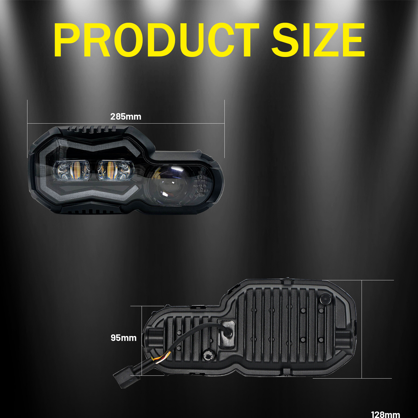 LED Headlight with DRL Hi-Lo Beam E-Approval Plug & Play for BMW F650 f700 F800 GS F800 R