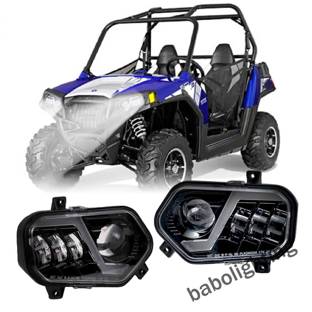 LED Headlight Assembly ATV Hi-Low DRL for Polaris Ranger RZR Scrambler 570 800 900D for Sportsman 400 500 550 570 800 850