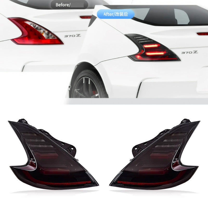 For Nissan 370Z Fairlady Z34 2009-2021 Car LED Tail Lights with Brake Lamp Turn Signal