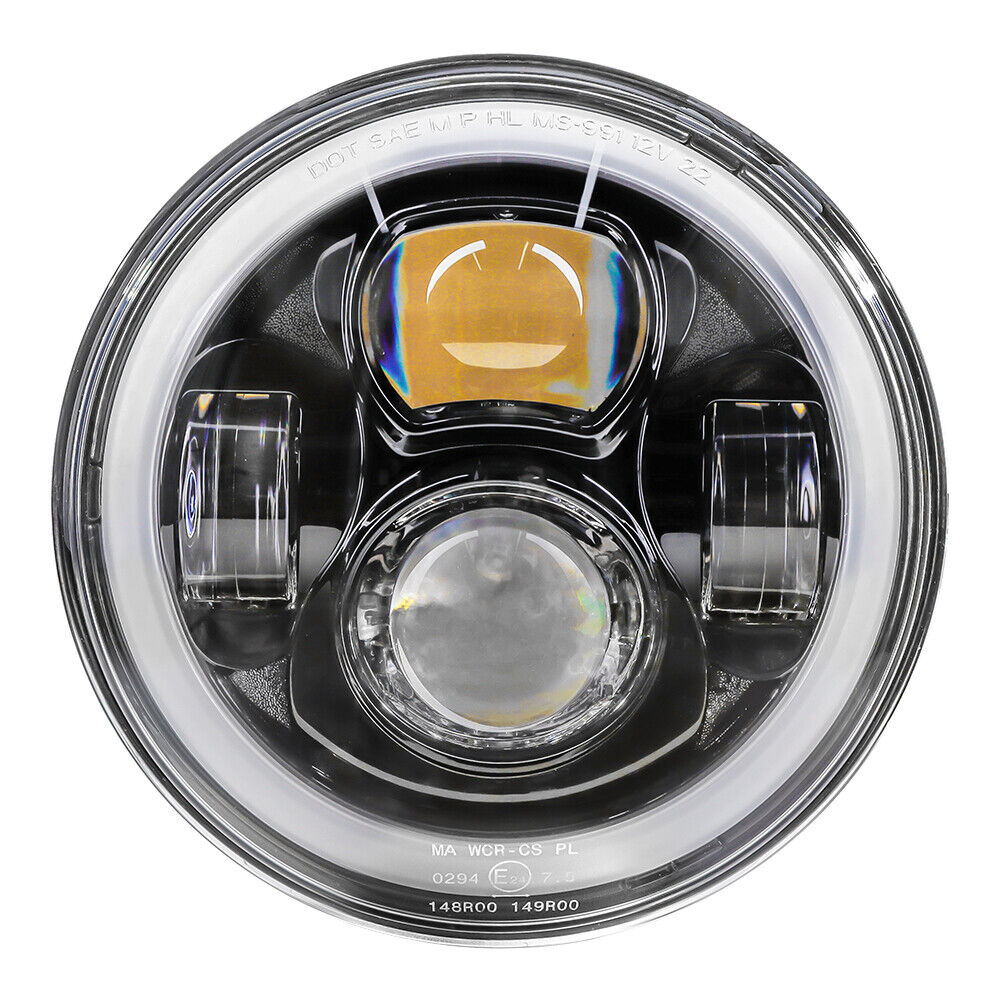 Paar 7 Zoll LED Scheinwerfer für Land Rover Defender Jeep VW T3 G Klasse