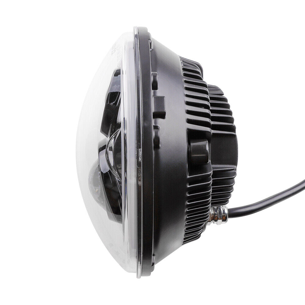 Paar 7 Zoll LED Scheinwerfer für Land Rover Defender Jeep VW T3 G Klasse