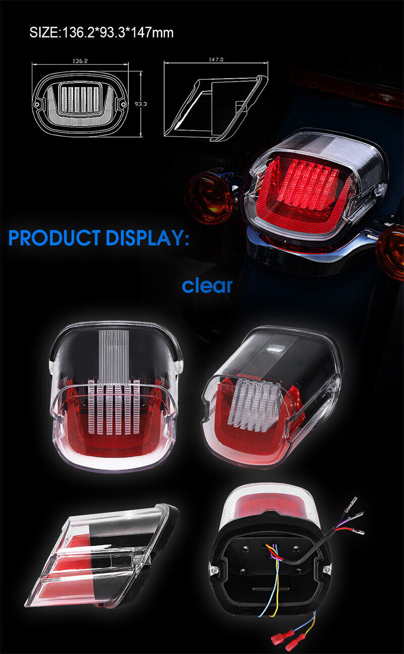 26W LED Tail Light Brake LED License Plate Lamp LED Signal light DRL For Harley