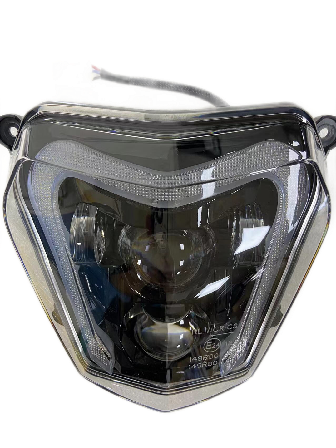 E-24 Approved LED Headlight Assembly High Low Beam DRL For KTM Duke 690 2012-2019