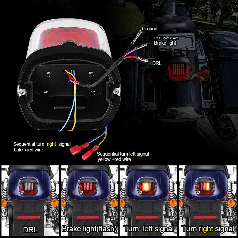 26W LED Tail Light Brake LED License Plate Lamp LED Signal light DRL For Harley