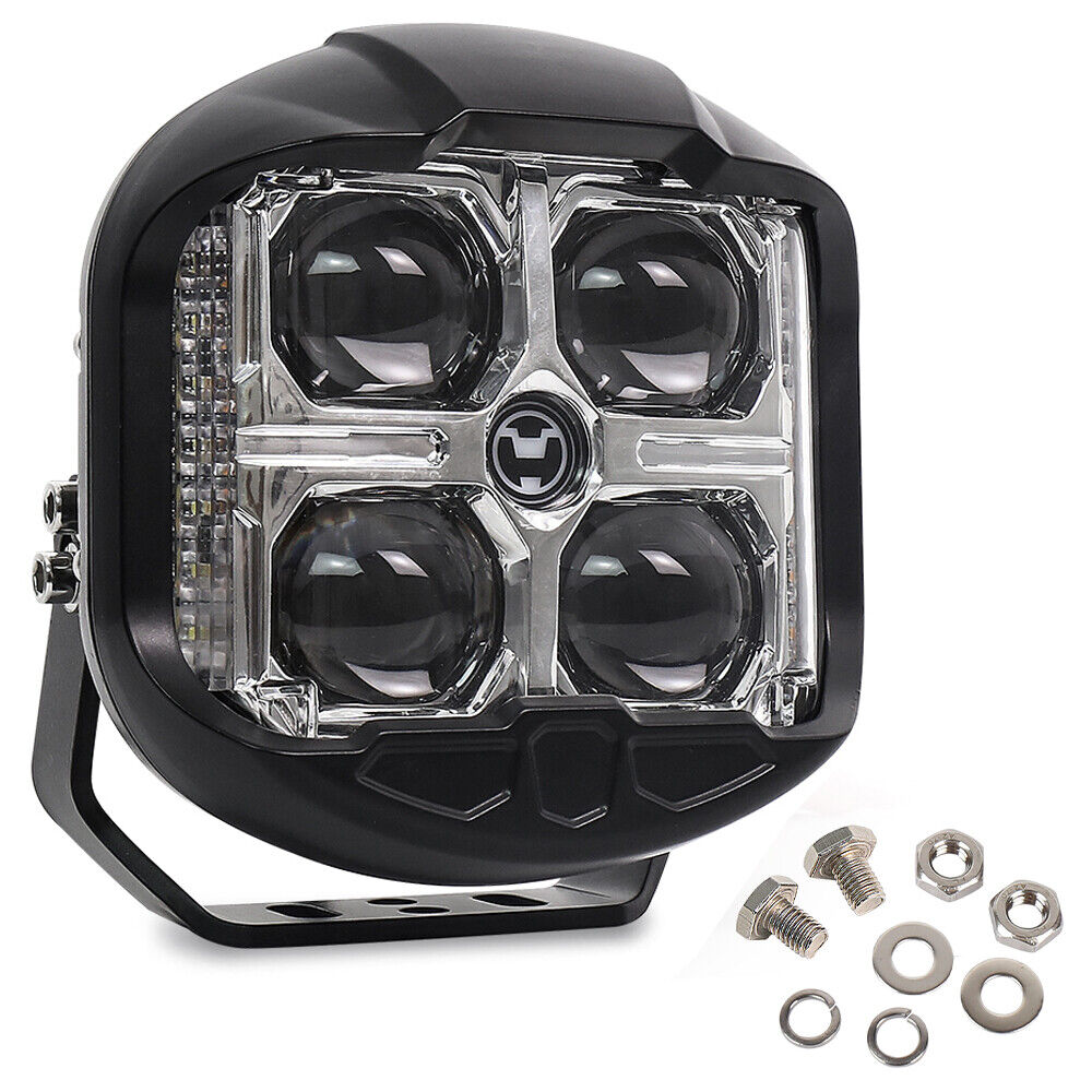 6 inch 55W LED Work Light Pods Spot Flood Combo Fog Lamp Offroad Driving Car