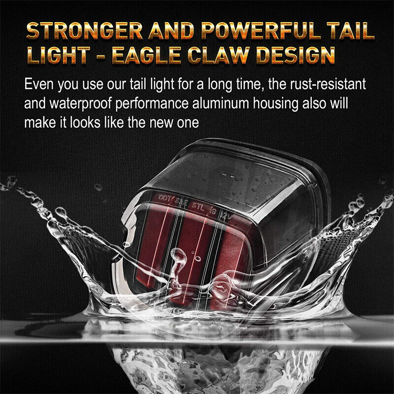 LED Tail Light Brake Turn Signal Light for Harley Touring Dyna Glide Sportster