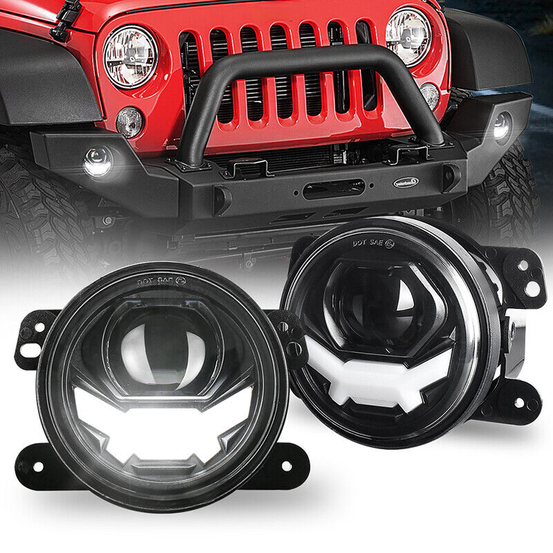 Laser Fog Lights Driving light DRL For Jeep Wrangler JK Dodge Super Faraway
