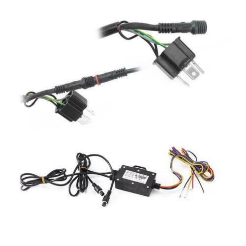 Pair ATV RGB LED Headlights Halo Angel Eye For 2014-2021 Polaris RZR 900 1000 XP