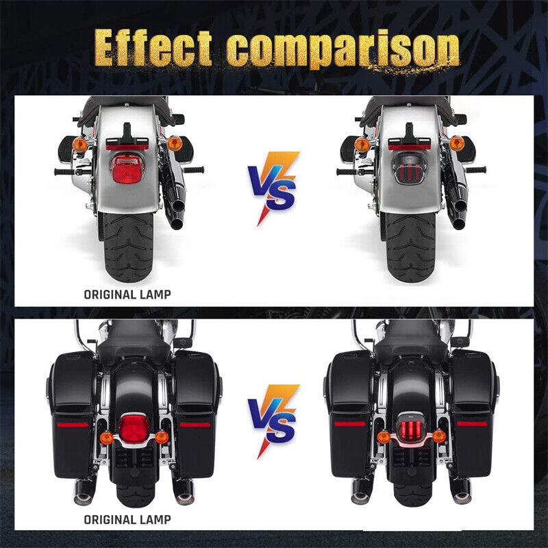 LED Tail Light Brake Turn Signal Light for Harley Touring Dyna Glide Sportster