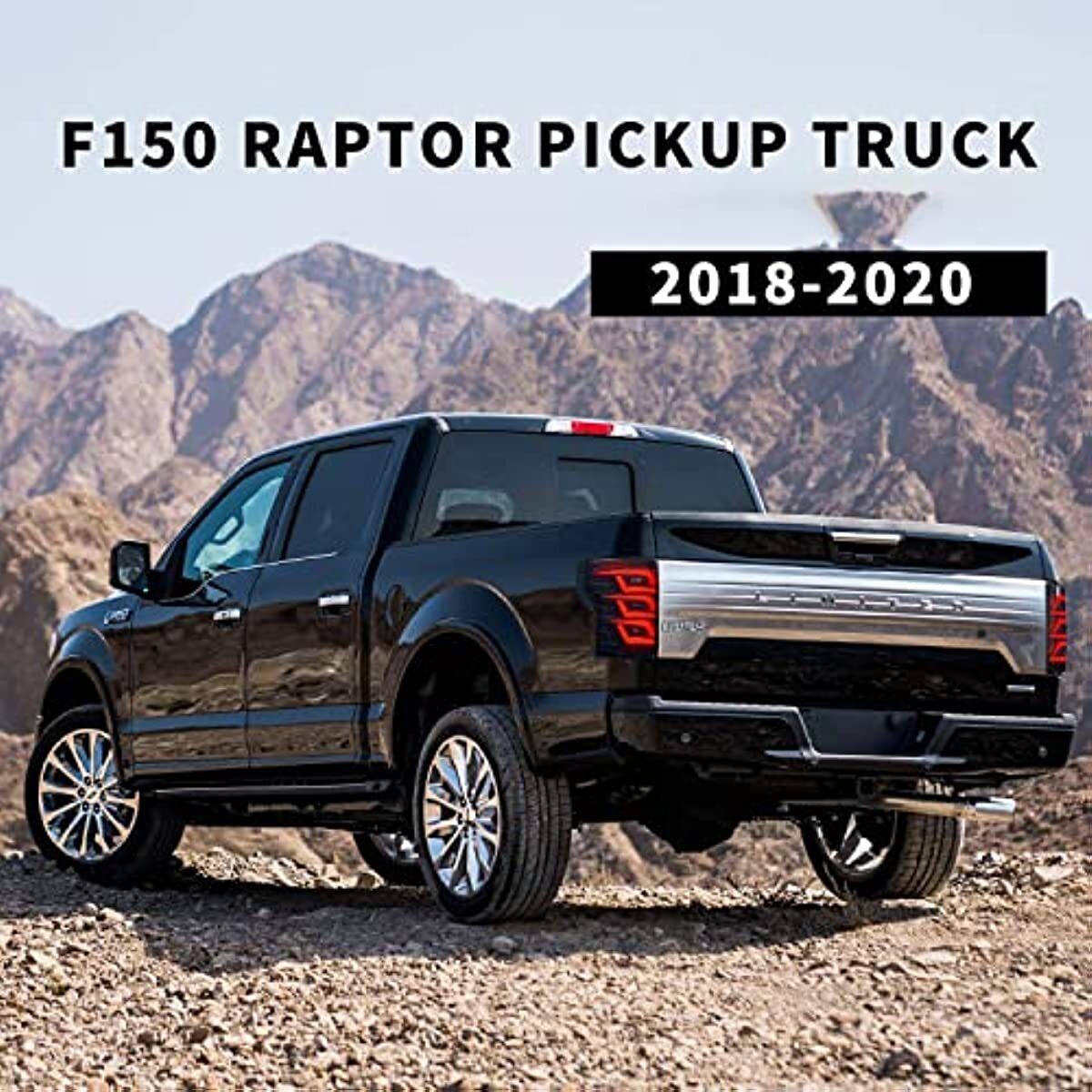 Pair LED Tail Lights Turn Signals Brake Reverse Light for Ford F150 2018-2020