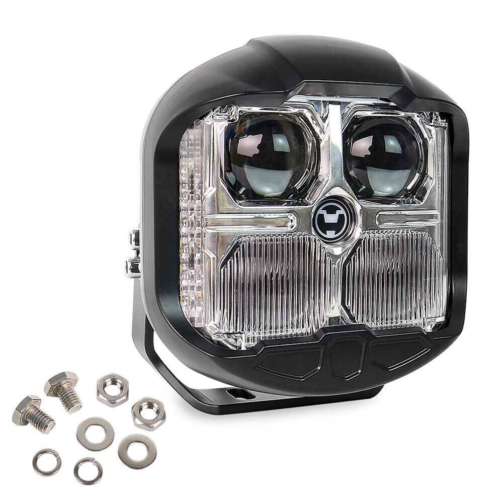 6 inch 55W LED Work Light Pods Spot Flood Combo Fog Lamp Offroad Driving Car