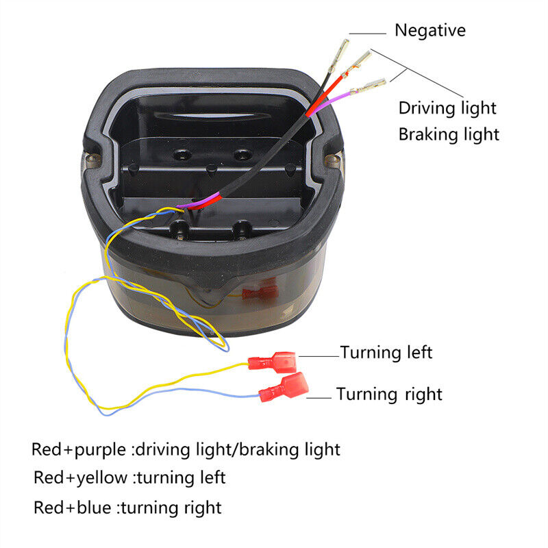 LED Tail Light Brake Turn Signal Light for Harley Touring Dyna Glide Sportster