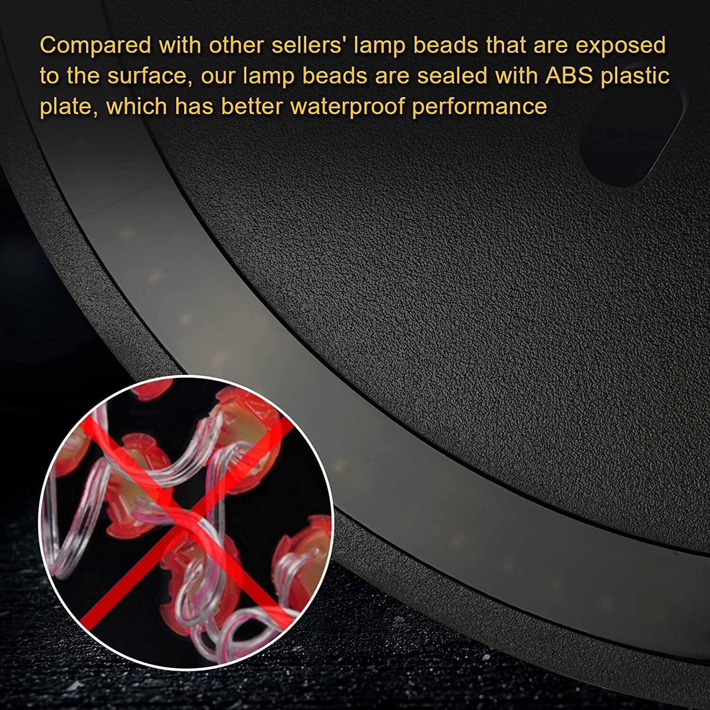 14" LED Spare Tire Light Rear Brake Light For 07-18 Jeep Wrangler JK &18+JL