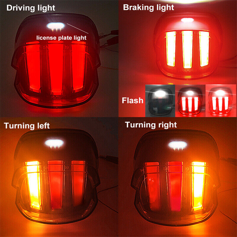 LED Tail Light Brake Turn Signal Light for Harley Touring Dyna Glide Sportster