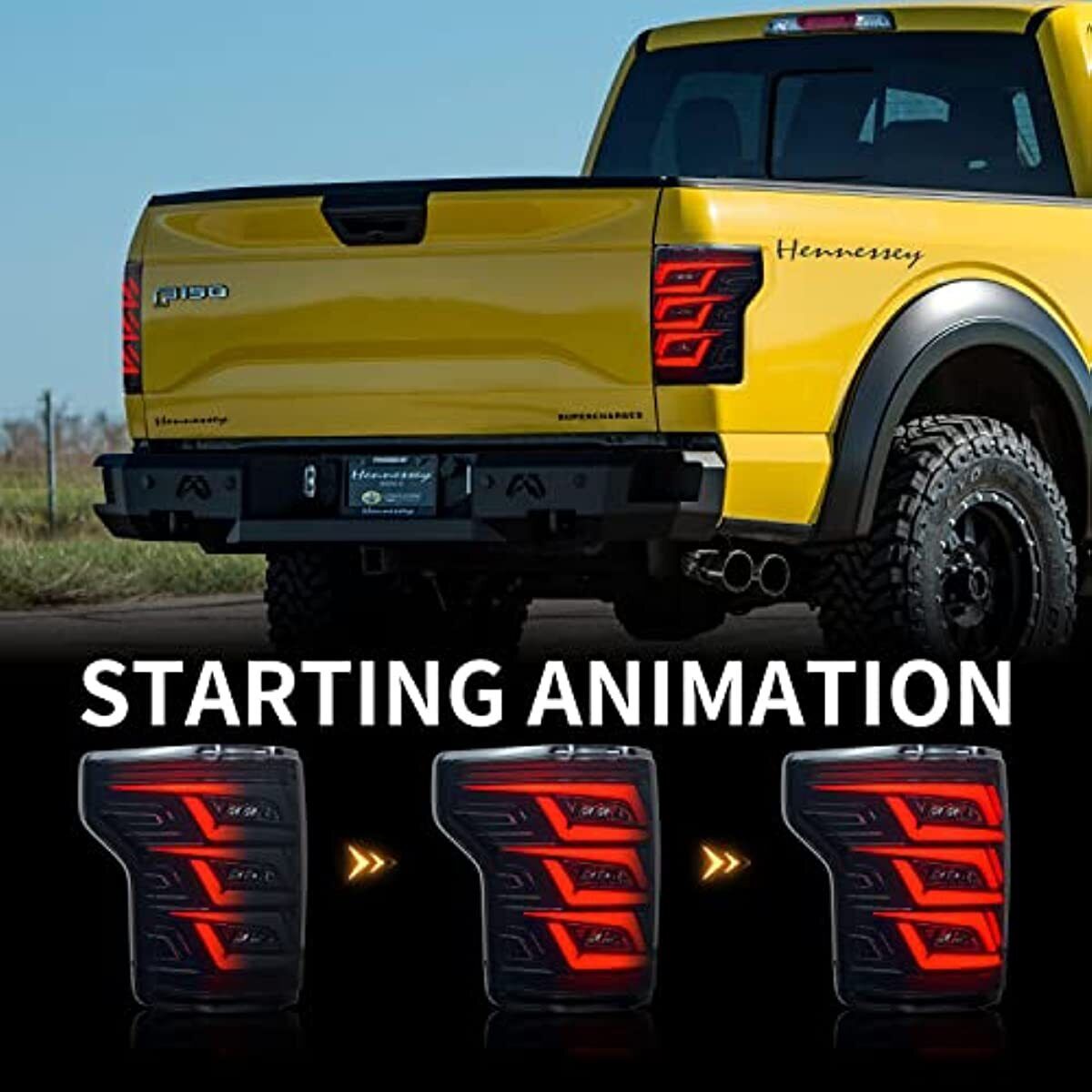 Pair LED Tail Lights Turn Signals Brake Reverse Light for Ford F150 2018-2020