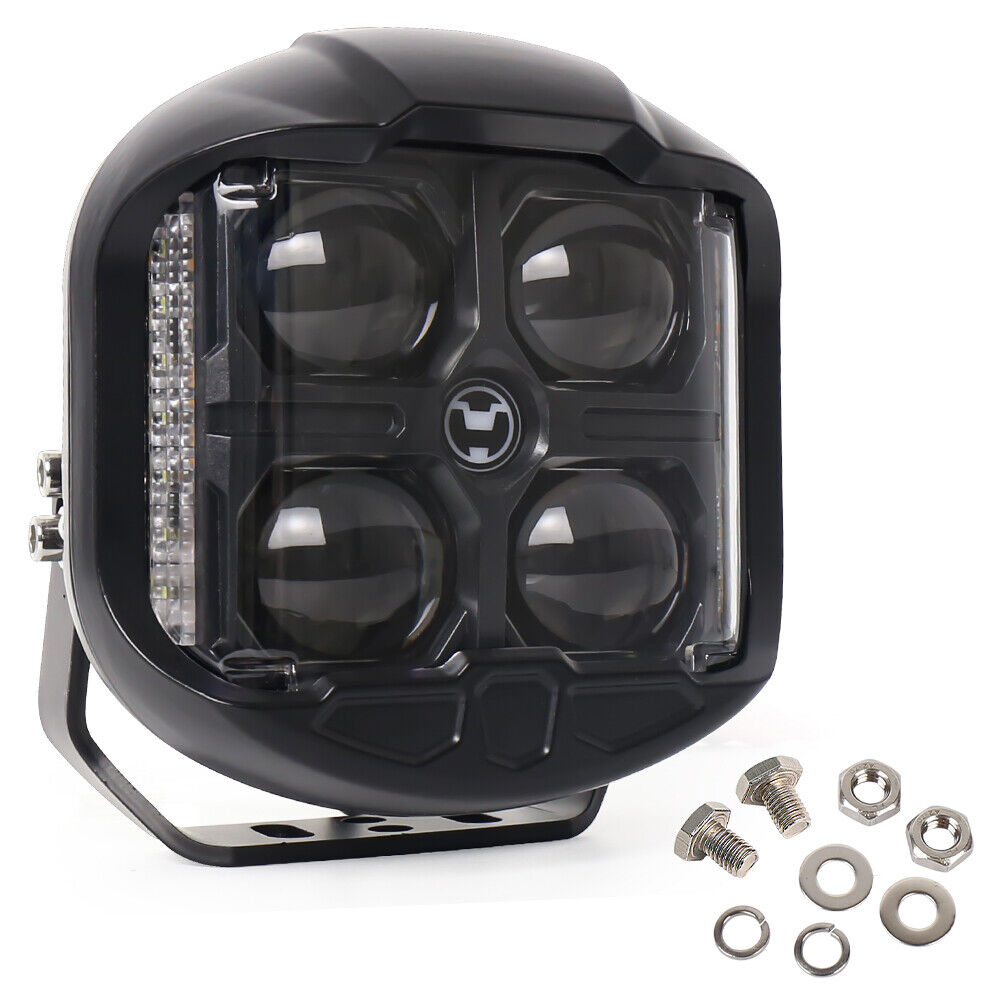 6 inch 55W LED Work Light Pods Spot Flood Combo Fog Lamp Offroad Driving Car